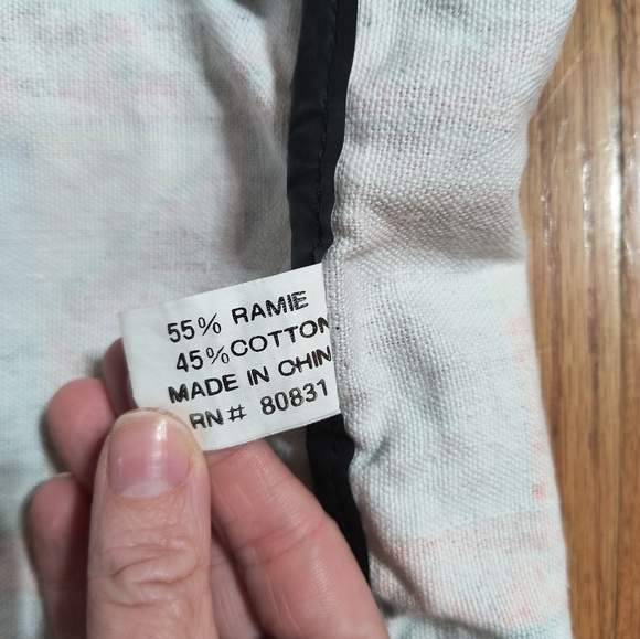 Vintage Spiegel drawstring canvas bag, H 18" x L 13" - Picture 14 of 14